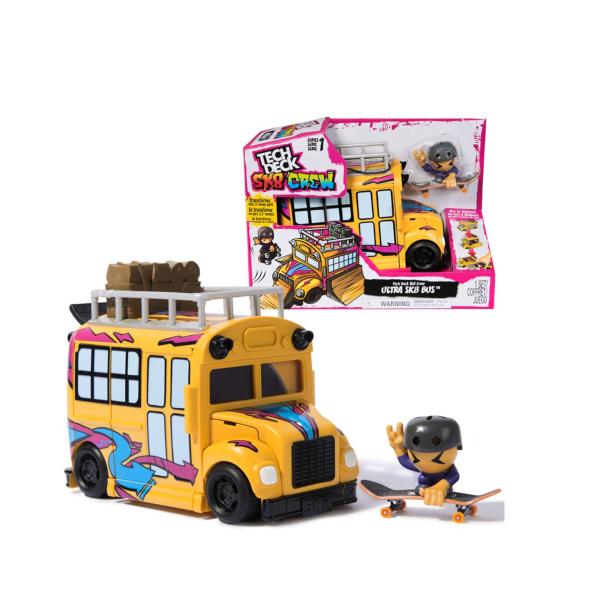 Bus Ultra SK8 DE Tech Deck se Transforma en Parque de 3 Rampas 3a+