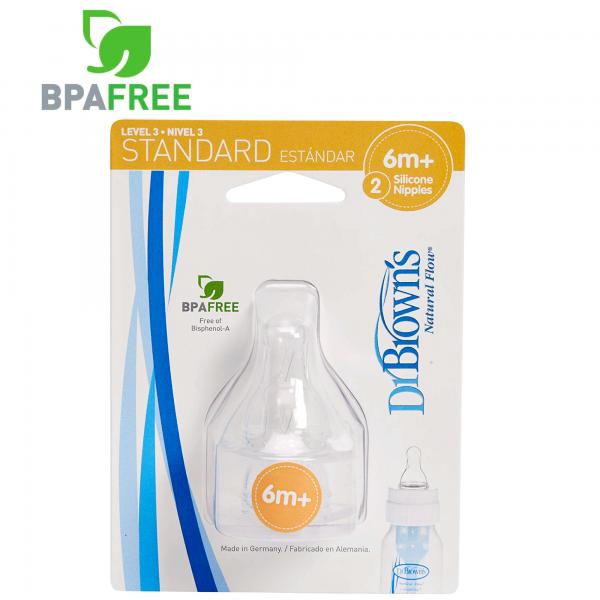 Kit de dos Tetinas de Silicón Nivel 2 St