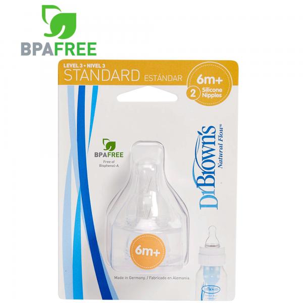 Kit de dos Tetinas de Silicón Nivel 3 St