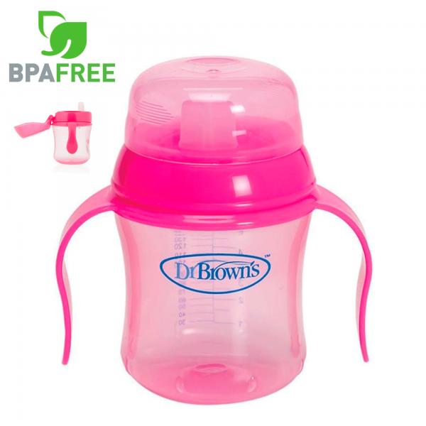 Dr. Browns - Vaso de Entrenamiento Boquilla Suave 6 Oz