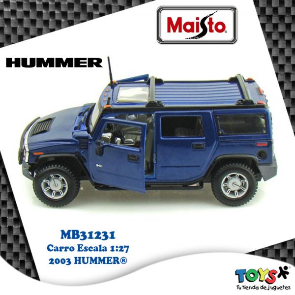 Carro Escala 1:27 2003 HUMMER® H2® SUV 3a+