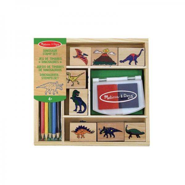 Juego de Sellos de Dinosaurios 4a+