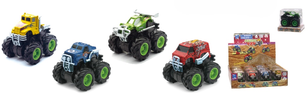 Carrito Mini-Monster de Fricción  / Surtido 4 -  Se venden por separado