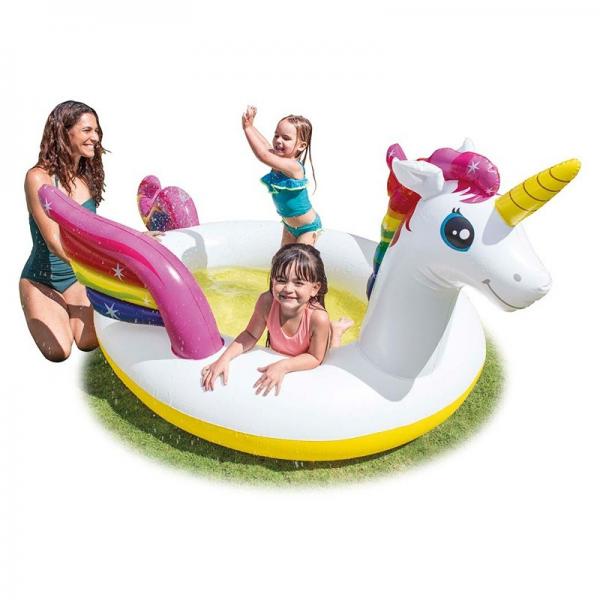 Piscina Unicornio con Rociador 2a+ 2.72x1.93x1.04cm