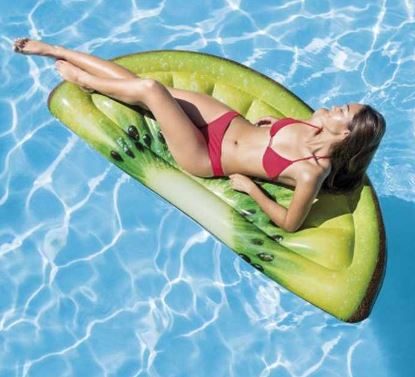Flotador en Forma de Gajo de Kiwi 1.78x85cm