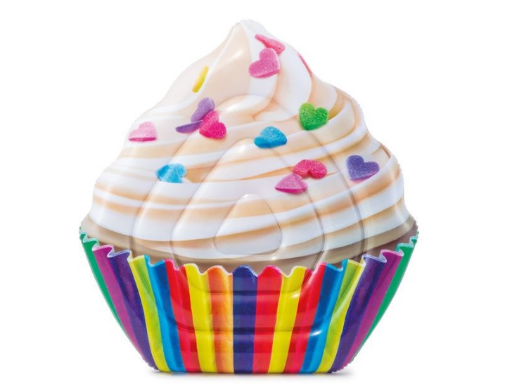 Colchón Inflable para Piscina en Forma de Cupcake 1.42x1.35cm