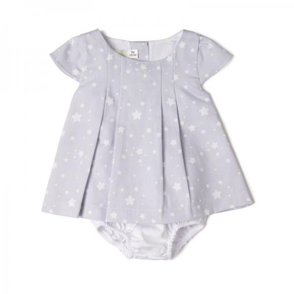 Vestido Estrella Gris 2 Piezas 6m