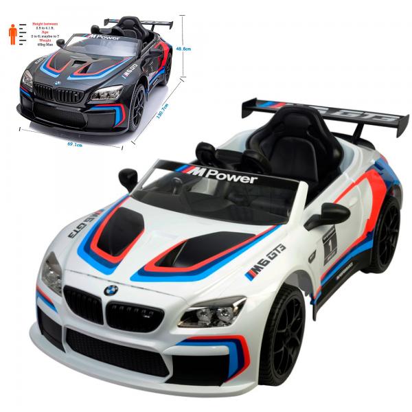 Carro Montable Eléctrico R/C BMW M6 GT3 ( Blanco ) y ( Negro ) 30Kg Max