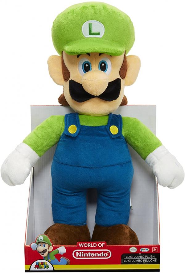 Peluche Jumbo Luigi Super Mario 3a+