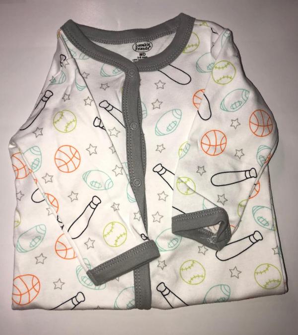 Pijama Mameluco Deportes Set de 2 9-12m
