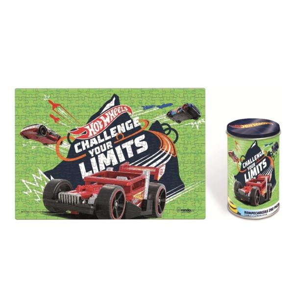 Hot Wheels - Rompecabezas x 250 Pzas Lata