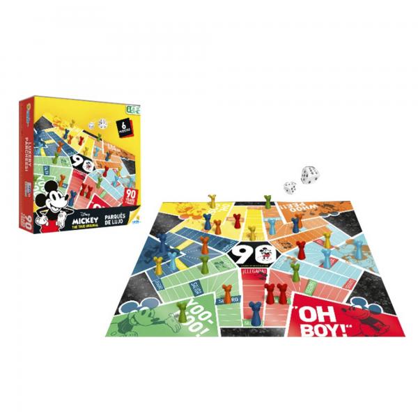 Juego Parqués de Lujo Mickey Mouse 6 Puestos 8a+