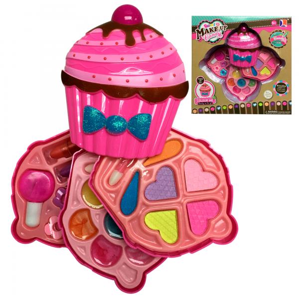Maquillaje Estuche en Forrma de Cupcake 5a+(433457)
