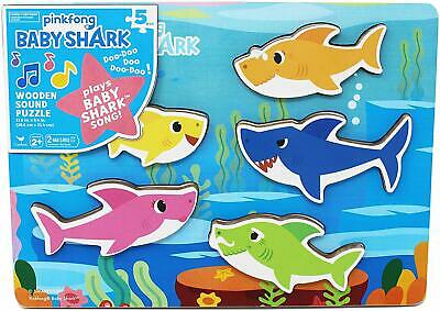 Rompecabezas Baby Shark de Encajar con Sonidos 5pzs 2a+