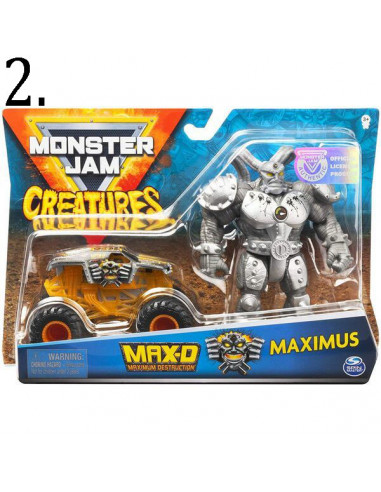 Vehículo Monster Jam y Figura Set/2 Surt/3 3a+