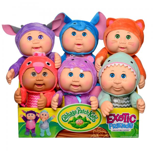 Bebe Cabbage Patch con Pijama Amigos Exoticos Surt/6 Display 6 18m+