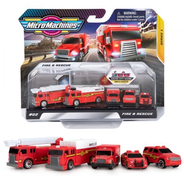 MicroMachines Vehículos Blister Set de 5 Surt/3 4a+