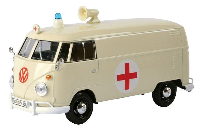 Carro 1:24 Volkswagen Ambulancia 14a+