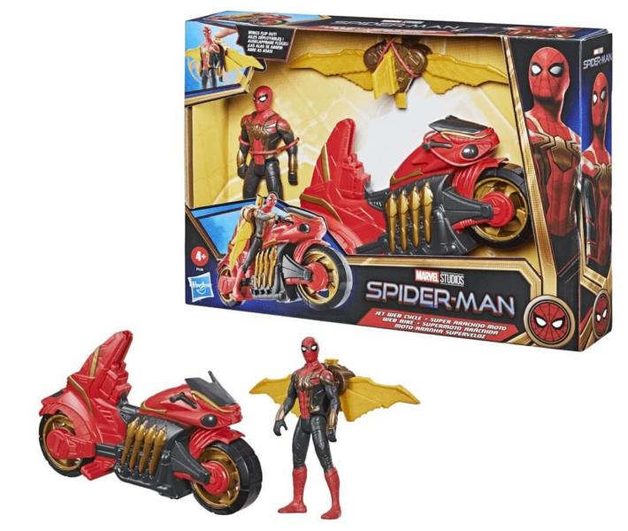 Figura SpiderMan y Supermoto Arácnida Marvel Studios 4a+