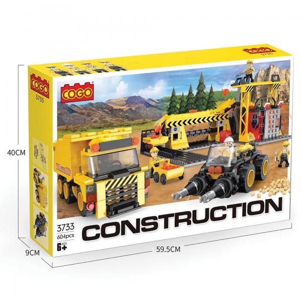 Juego de Vehículos de Construcción Armable 604pzs 6a+