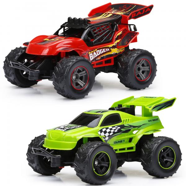 Carro R/C Buggy Baja Badger (RojoVerde) 3a+