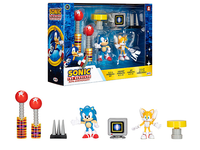 Diorama Sonic 30 Aniversario 6,5cm 3a+