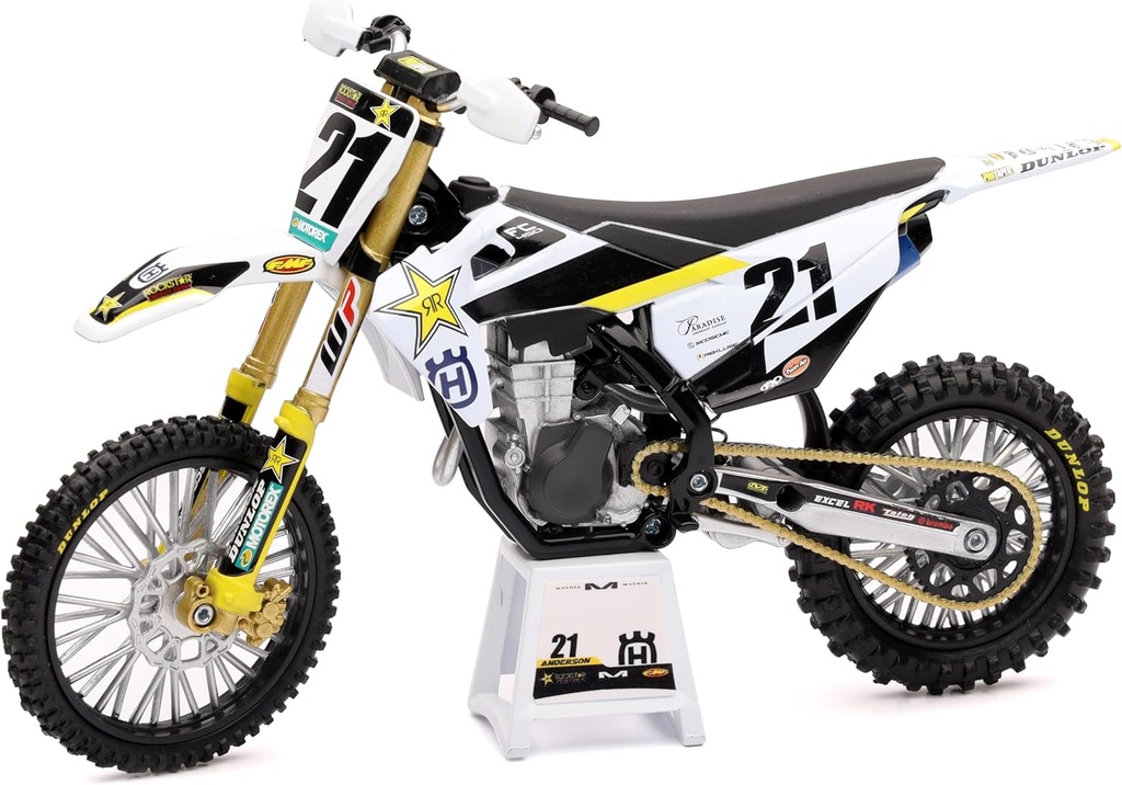Motocicleta 1:12 Husqvarna FC450 Jason Anderson