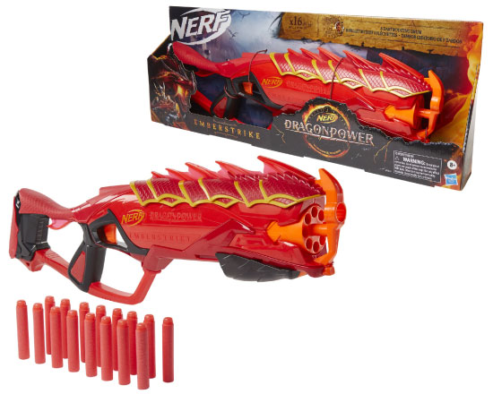 Lanzador Nerf Emberstrike Drangon Power 8a+