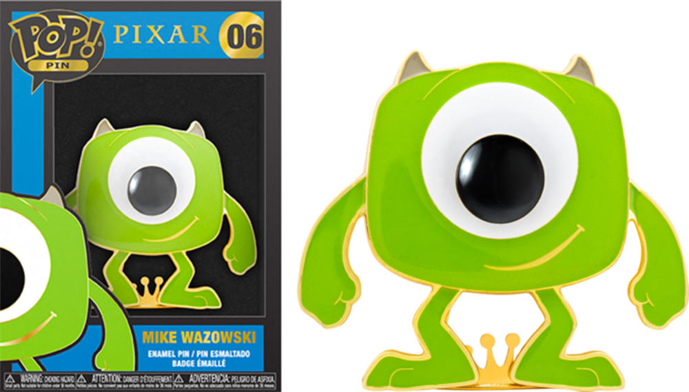 Figura 2D Funko Pop! Pin (06) Pixar Mike Wazowski 12a+ (MDPP0022)