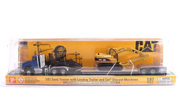 Trailer CAT CT660 y Excavadora Hidraúlica CAT 315CL Esc:1:87 3a+ (444152)