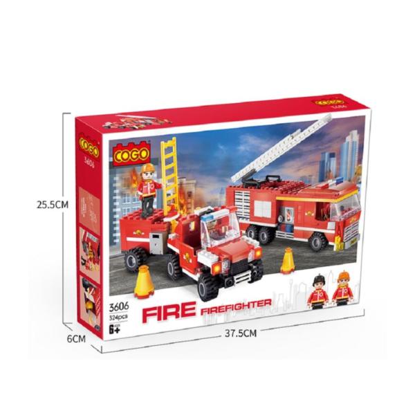 Vehículos de Bomberos Fire Fichte 324pzs 6a+