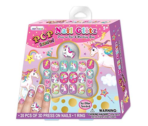 Uñas Brillantes Unicornio 21pzs 5a+