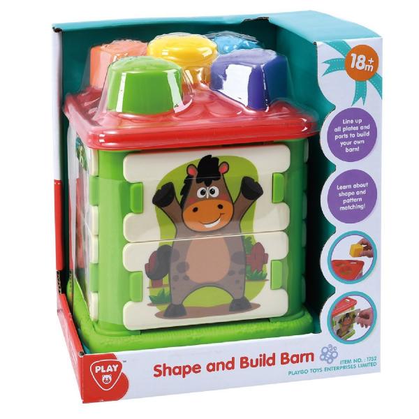 Juego Establo Encaja y Construye 18m+