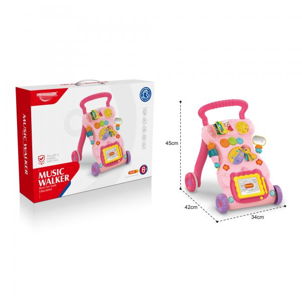 Caminador Musical Rosado para Bebé 6m+ (442862)