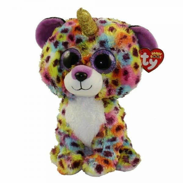 Peluche Beanie Boos Leopardo-Unicornio Gillese Multicolor 3a+