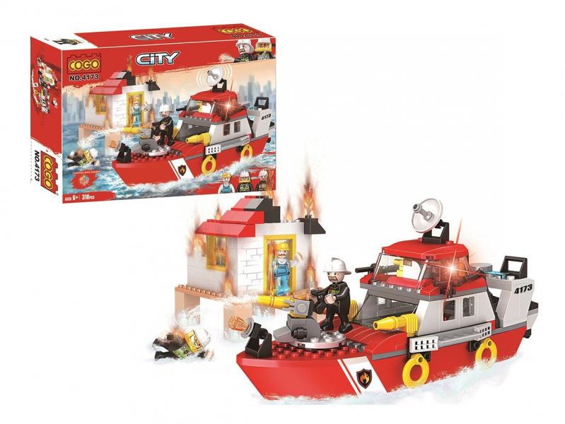 City Barco de Bomberos 318pzs 6a+