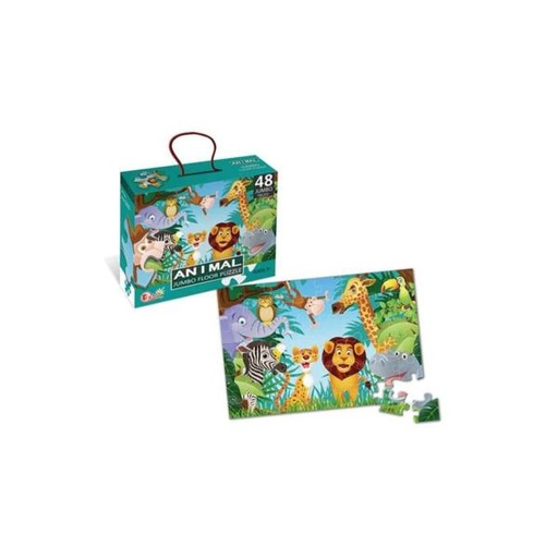 [WW88133R] Rompecabezas de Piso Jumbo Animales 48pzs 90x60cm 3a+ (436502)