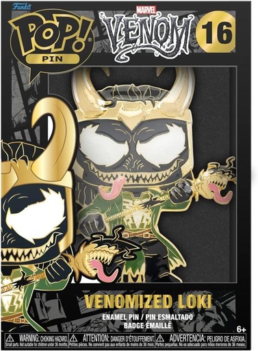 [FK40067] Figura 2D Funko Pop! Pin (16) Loki Venomizado 6a+