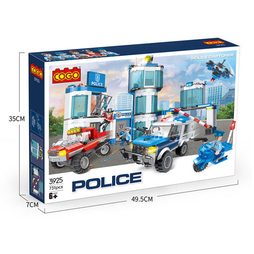 [CO3925] Bloques de Construcción Policia 731pzs