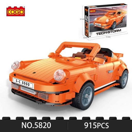 [CO5820] Carro Anaranjado Armable TechStorm 915pzs 6a+