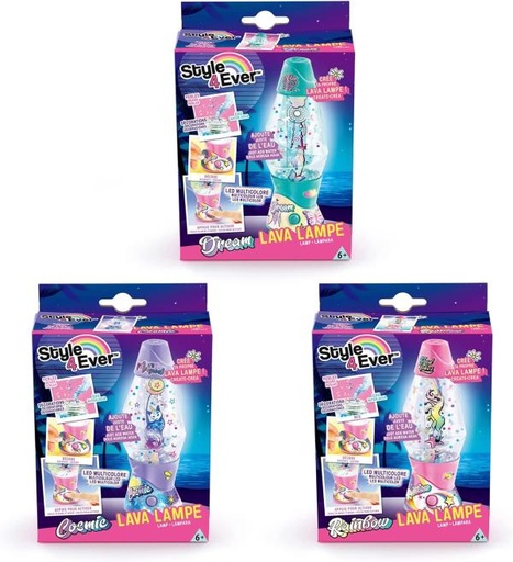 [CTOFG234] Mini Lampara de Lava Style 4Ever ( Surtido de 3 ) 6a+ ( Se venden por separado)