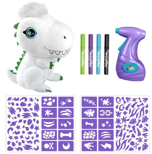 [CTOFG243] Dinosaurio TRex de Peluche con Aerógrafo Style 4 Ever Con 100 Plantillas 6a+