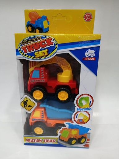 [WW99842B] Mini Camiones de Construcción de Fricción Set/2 3a+ (437912)