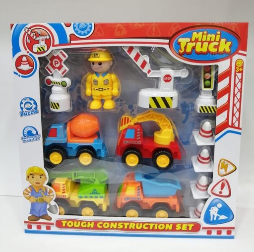 [WW99842H] Mini Vehículos de Fricción de Construcción Set/12 3a+ (437905)