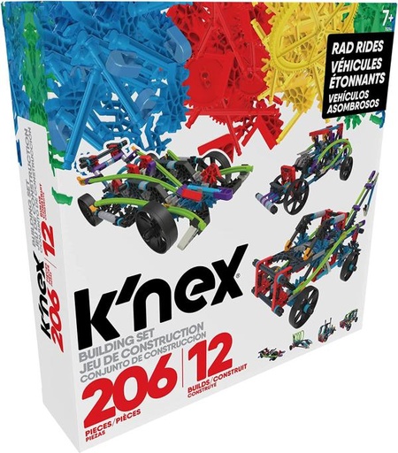 [BFKN15214] Vehiculos de Construcción K'nex 12en1 206 Pzs 7a+