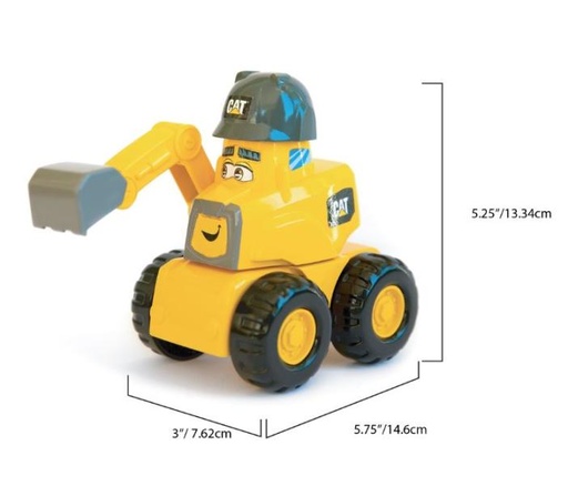 [FR82951] Vagoneta,Cargador y Excavadora Cat Junior Crew S/3 2a+(82952,53,54)