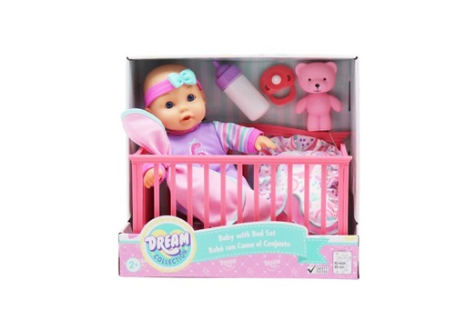 [GIG21126] Bebé con Cama y Accesorios Dream Collection 25cm 2a+