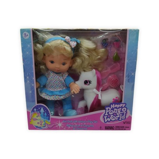 [GIG51425] Muñeca con Unicornio y Accesorios 3a+ ( Surtido de 3 - Se Venden por Separado )