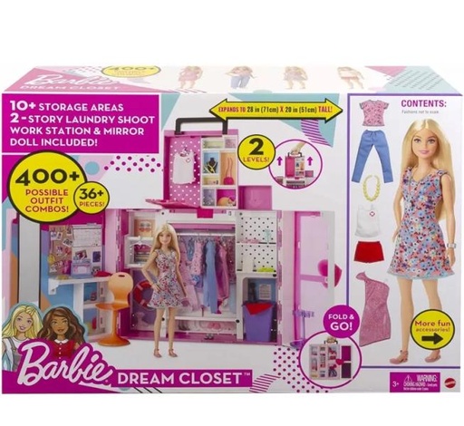 [MTHGX57] Barbie Fashionista Closet de los Sueños 3a+