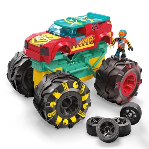 [MTHHD18] Hot Wheels Mega Bloks HW Monster Truck Demo Derby 140pzs 5a+
